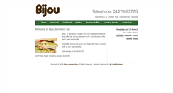 Desktop Screenshot of bijousandwiches.co.uk